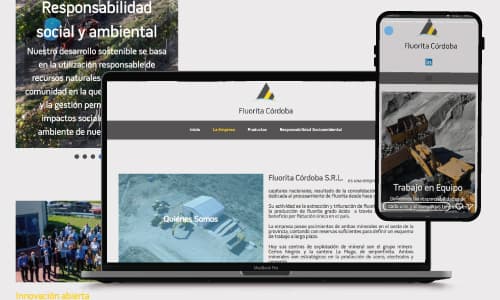 Mockups del sitio web de Flourita Córdoba
